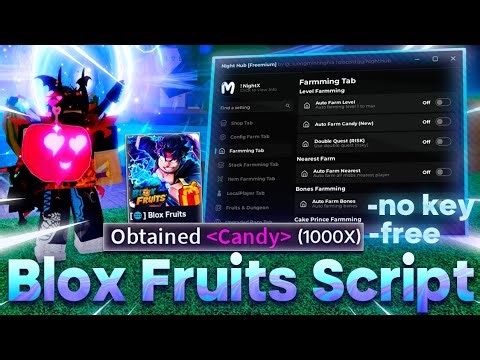 Blox Fruits Script — Auto Farm Candy, Collect Gift, Auto Dungeon, Mastery and More! (NO KEY) 🌐
