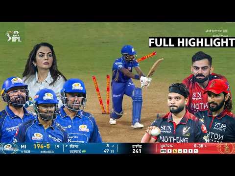 RCB vs MI IPL 2026 Full Highlights | Bangalore vs Mumbai IPL 2026 Full Highlights