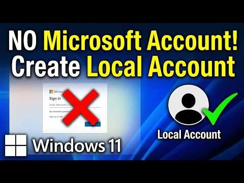 Create Local Account in Windows 11 Setup (No Microsoft Account)