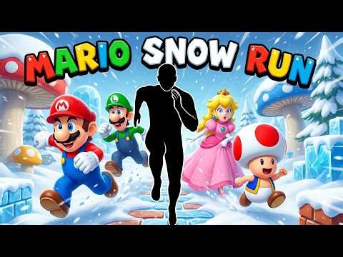 Immersive Interactive Warm Up SUPER MARIO SNOW RUN | Smash The Ice Walls! ❄️🍄