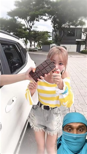 Eating Chocolate alone was a mistake gf punished 🍫💝