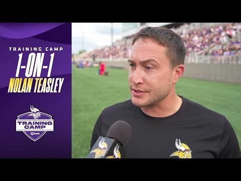 Nolan Teasley on His First Night Practice, Quarterback Competition & 2026 Vikings Rookie Class