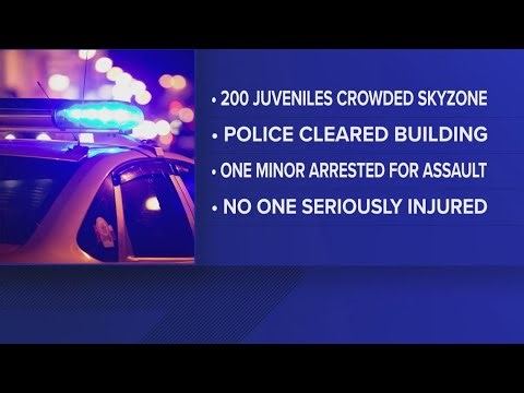 Police respond after 'over 200 juveniles' crowd Highland Heights Sky Zone without paying