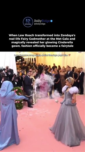 Law Roach transforms Zendaya into Cinderella at Met Gala ✨ #zendaya