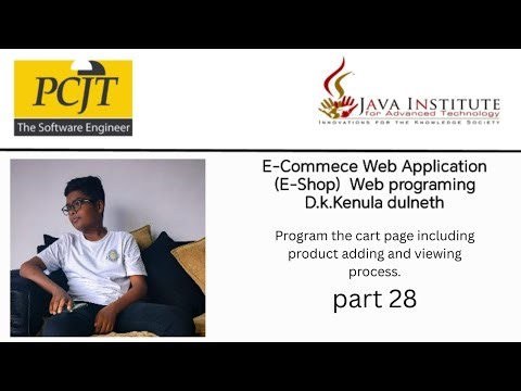 E-Shop Project | Part 28 | Web Programing 1 | Java Institute