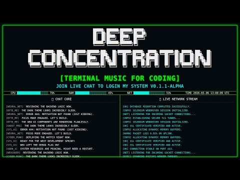 Cyberpunk Deep Work Music for Bugfixing Programmers – Flow State Coding Beats