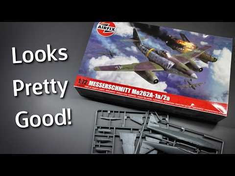 A Decent Kit! Airfix Messerschmitt Me262A Plastic Model Kit in 1/72 Scale - Unboxing Review