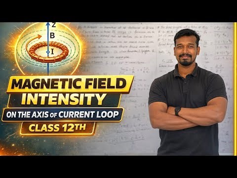 Magnetic Field on Axis of Current Carrying Circular Loop | Class 12 Physics | Derivation