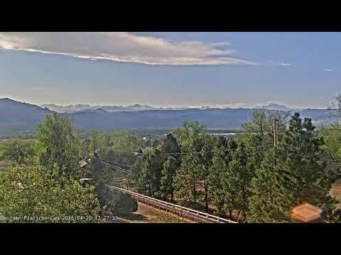 Boulder Colorado Flatirons view from Louisville 04/20/2026