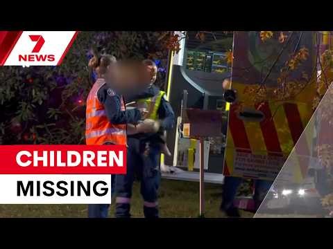 Desperate search for missing children after Blue Mountains house fire | 7NEWS