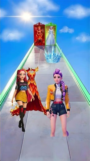 POV ❄️❤️‍🔥💞👑 Rumi and Mira - Queen of Fire or Queen of Ice | KPop Demon Hunters