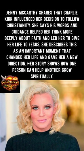 Charlie Kirk Led Me to Faith#JennyMcCarthy #FaithJourney #ChristianTestimony
