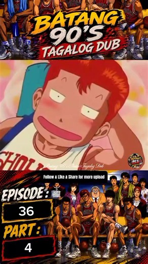 SLAM DUNK EPISODE 36 PART 4 #animetagalogdub #slamdunk #fypシ