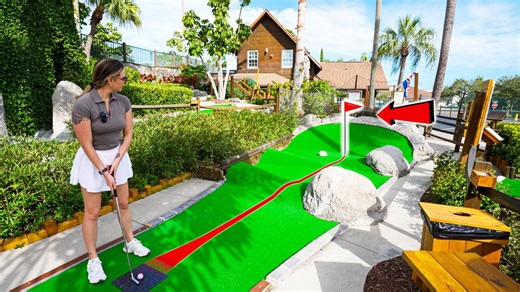 Elisha’s hole-in-one at mini golf