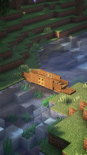 Minecraft Spruce Bridge Build Tutorial | Wooden Bridge Design