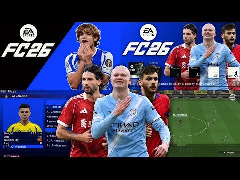 EA SPORTS FC 26 PPSSPP 2025/26 SEASON UPDATE LATEST TRANSFERS, KITS & NEW PLAYER FACES HD GRAPHICS