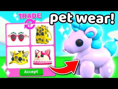 Trading PET WEAR In Adopt Me..
