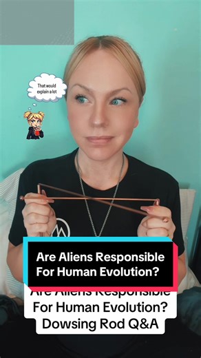 Are Aliens Responsible For Human Evolution? With a little cameo from @fiona.sparkles ✨ In this video, I ask a series of conspiracy-adjacent, internet-born questions using dowsing rods. This content is presented as entertainment and curiosity only. The questions featured reflect ideas, theories, and conversations that exist online and in popular culture. No claims are being made, and nothing in this video should be interpreted as factual information, guidance, or advice. Dowsing rods are used her