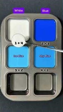 Create 4 colors from 2 colors #colormixing