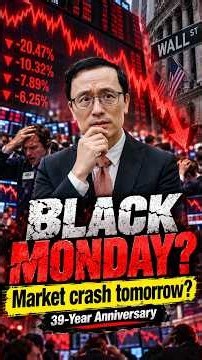 Black Monday Crash Could Come Again tomorrow!