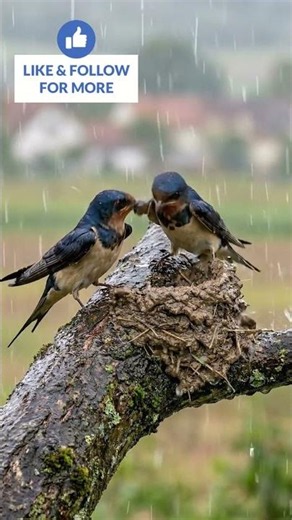 Swallows Defend Their Nest From a Snake 🐍🐦