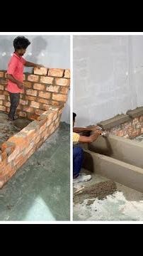 Built a Bed Out of Bricks and Cement | Step-by-step tutorial 😱