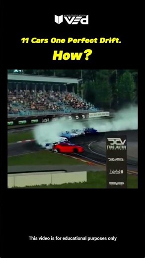 11 Cars. One Perfect Drift. The Physics Will Blow Your Mind! 🤯🏎️ #shorts