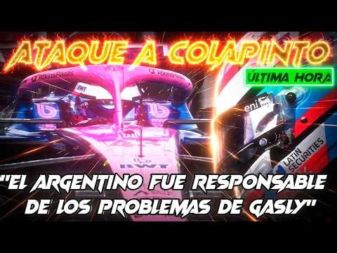 ATAQUE A COLAPINTO CON CAMPAÑA DE FALSO SABOTAJE A GASLY EN ALPINE F1, LOS DATOS LO TIRAN POR TIERRA