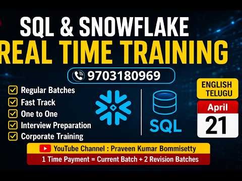 Snowflake Demo | Snowflake End to End Course | New Batch Starts from April 21st | Snowflake Training