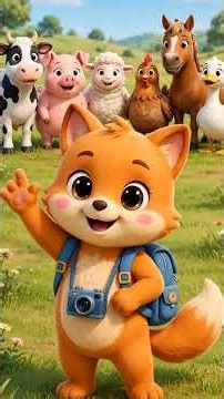 Farm Animals for Kids! Pip Learns Farm Animals 🐮 Cow Pig Sheep Hen Horse Duck Sounds #Shorts