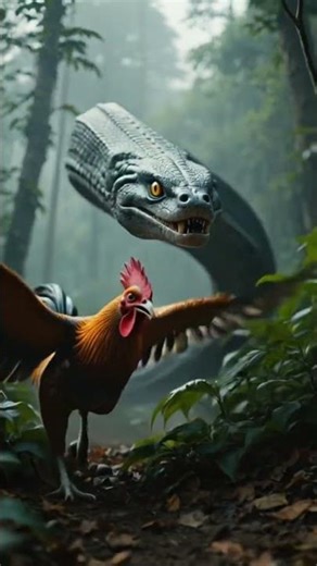 Giant Snake Hunting a Unique Chicken in Jungle | Intense Wildlife Attack Scene 4K