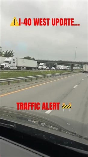 ⚠️ TRAFFIC UPDATE: I-40 West Arkansas 🚛🚧 #news #truck