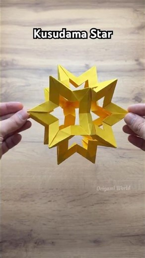 MODULAR ORIGAMI KUSUDAMA STAR TUTORIAL | HOW TO MAKE COOL PAPER STAR ORIGAMI STEP BY STEP | PAPERART