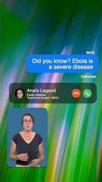 Did you know: Ebola disease is rare but can be serious.