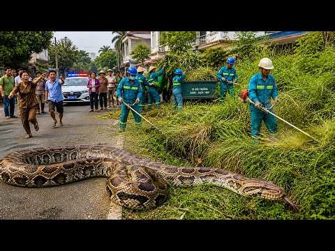 72 Hours Transformation: Road Cleanup Turns Chaos as Massive Python Appears — Workers & Locals Panic