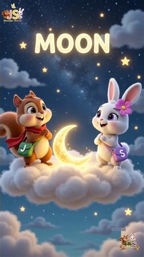 M for Moon! 🌙 Magical Bedtime ABC Phonics | Learn Letter M #shorts