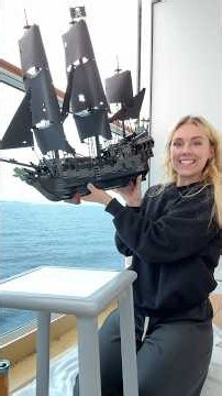 Jack Sparrow would have loved a drink package 🍹🚢 #lego Building the Lego black pearl on a cruise