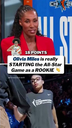 Lisa Leslie is hyped to see Olivia Miles starting in the All-Star Game in her rookie year 🔥