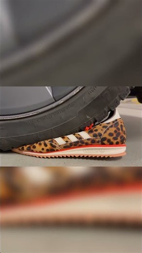 Adidas SL 72 Leopard vs Tesla 🚗