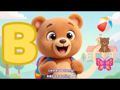 Letter B Song for Kids | Ball Bear Butterfly | ABC Learning with Milo 🐻