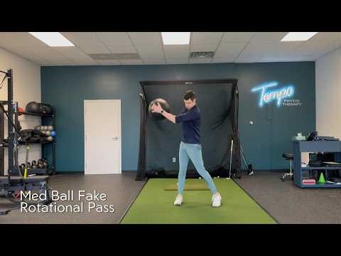 Med Ball Fake Rotational Pass