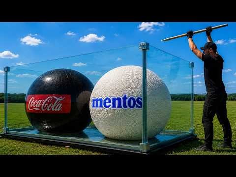 DIY Giant Coca-Cola and Mentos Balloons VS Giant Aquarium