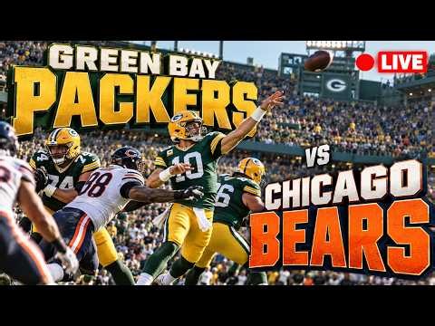Chicago Bears VS Green Bay Packers | 🔴 LIVE NFC North Rivalry