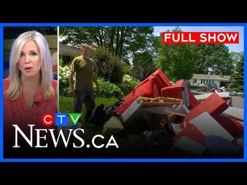 Flood debris rots outside homes | CTV News Ottawa at Six for July 8, 2026