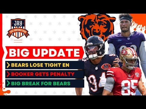 BIG UPDATE For Bears as They Lose a TE for the Season + Austin Booker's Final Fine & BIG Injury News