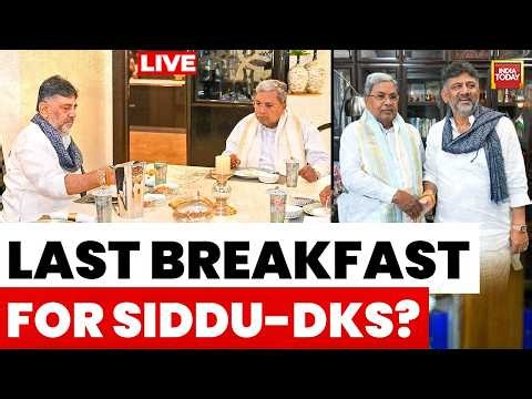 Karnataka CM News LIVE: DK Shivakumar Meets For The Last Breakfast With 'CM Siddaramiah'