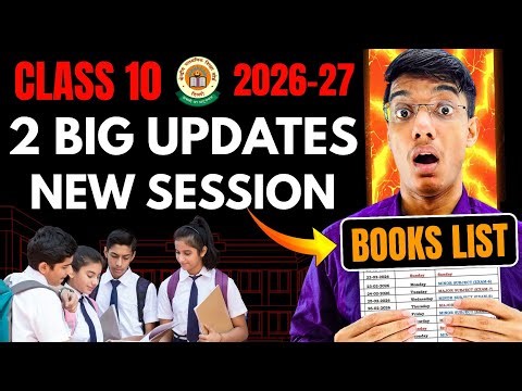 CBSE 2 Big Updates Class 10th 2027 ⚠️ | New Syllabus Class 10th 2026-27