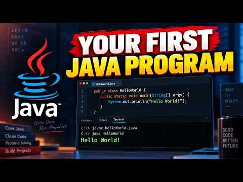 Your First Java Program | println Explained for Beginners