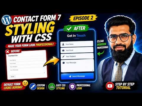 Contact Form 7 Styling 🔥 | Make Your Form Look PROFESSIONAL (CSS Tutorial)