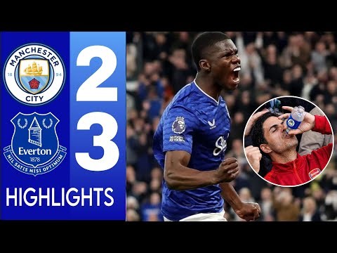 Manchester City vs Everton 3-3 Highlights & Jérémy Doku brace • Thierno Barry Brace